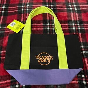 Black and Purple Tote Bag